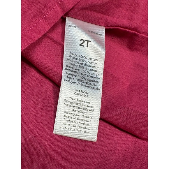 baby B'gosh Baby Girls‎ 100% Cotton Sleeveless Plaid Dress Multi 2T - Picture 11 of 12